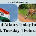 Current Affairs Today In Hindi Teribook Tuesday 4 February 2025