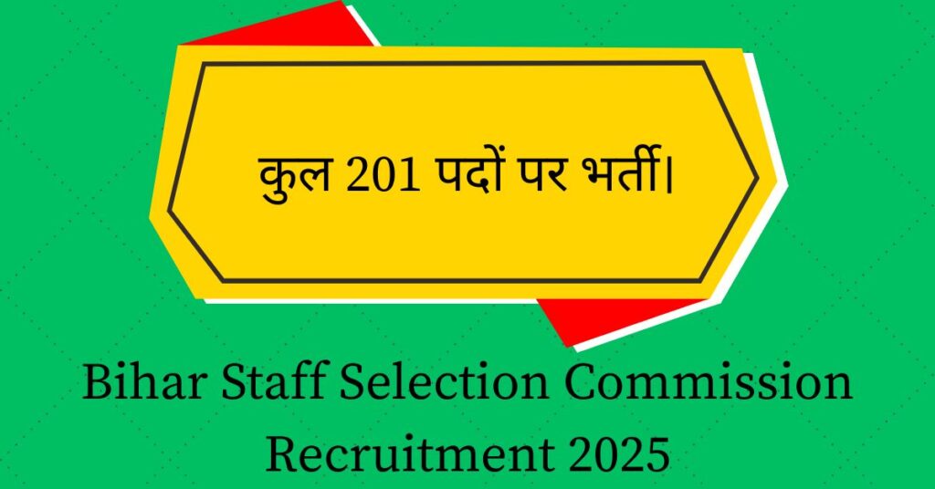 Bihar Staff Selection Commission Recruitment 2025