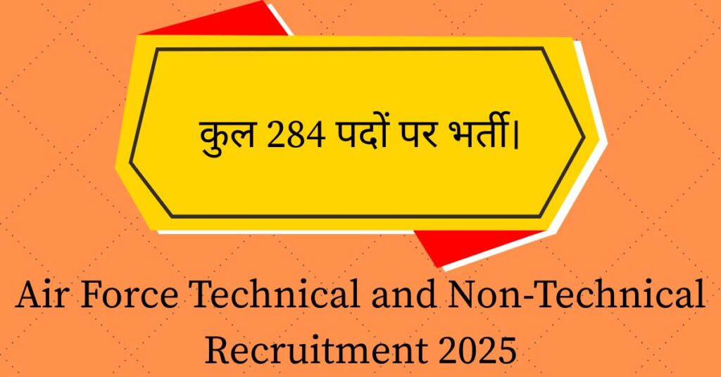 Air Force Technical and Non-Technical Recruitment 2025