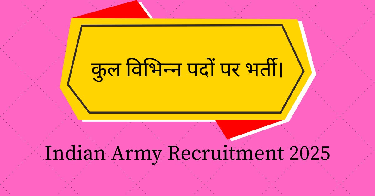 Indian Army Recruitment 2025