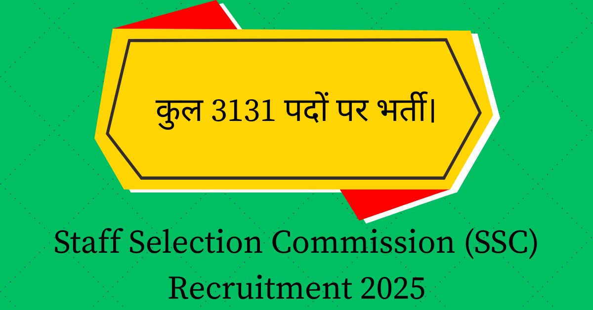 Staff Selection Commission (SSC) Recruitment 2025